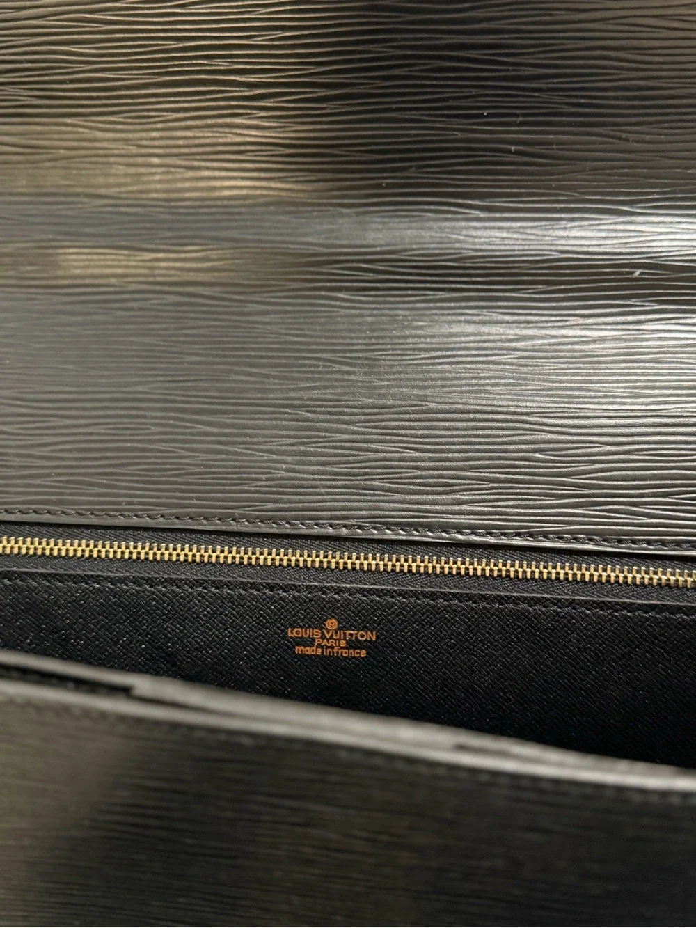 Louis Vuitton Black Epi Leather Briefcase